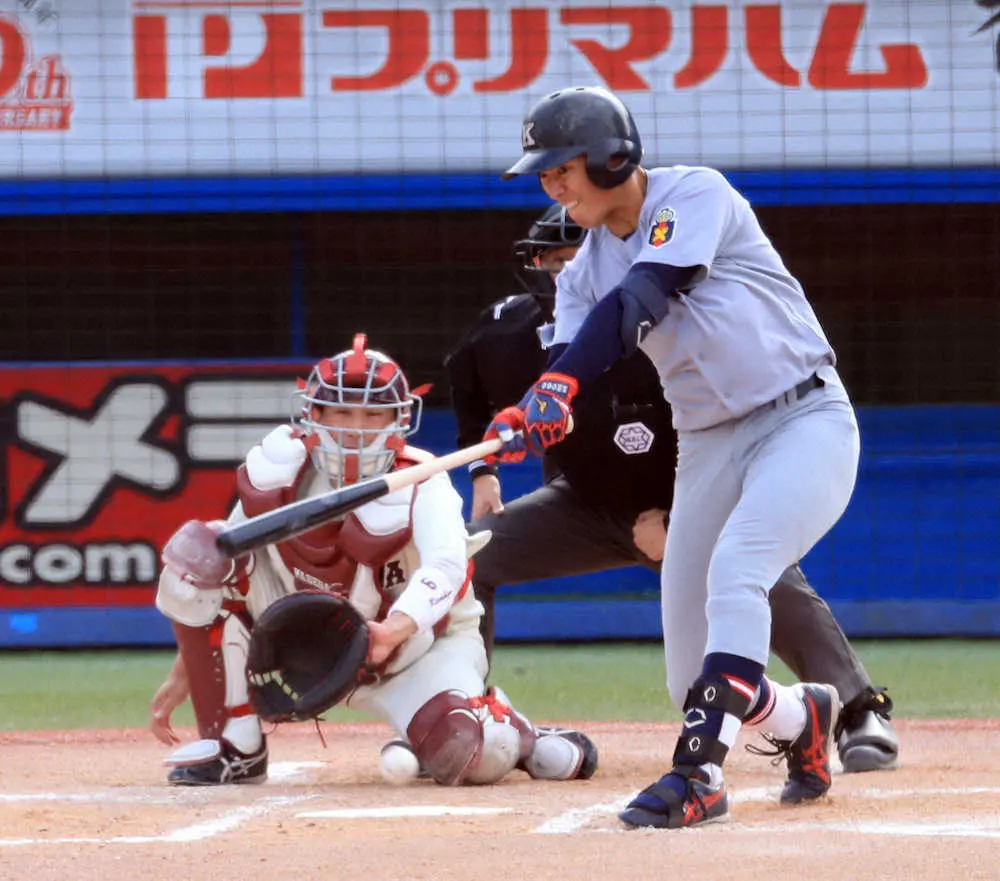 【画像・写真】清原ジュニア、待望の初ヒット　初盗塁も成功