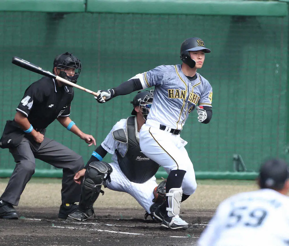 【画像・写真】阪神・佐藤輝　幼少期の頃から聖地スタンドで見ていた鳥谷に「そういう風になれるように」