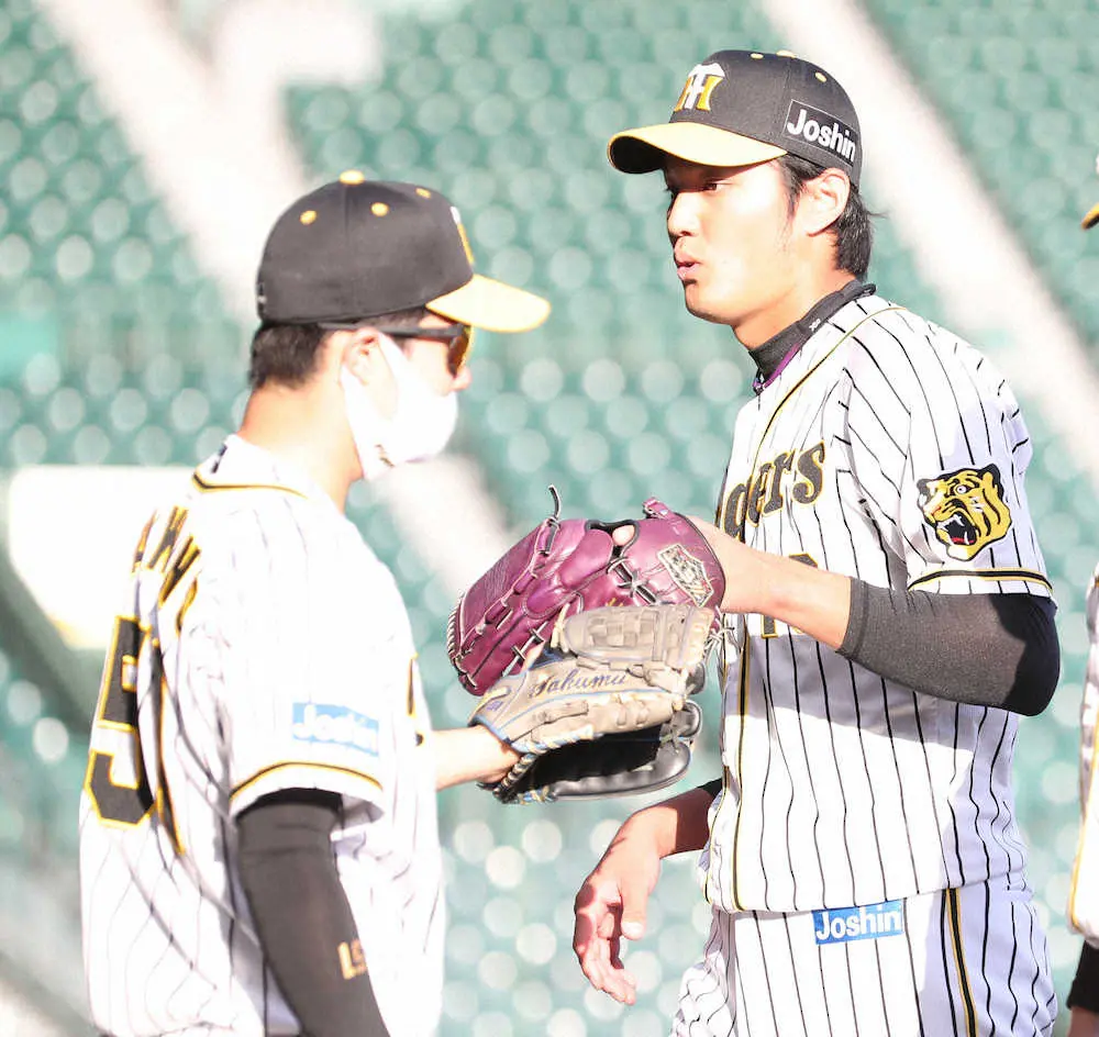 【画像・写真】阪神・藤浪　1回零封でCS滑り込みアピール　矢野監督評価「良かった」ブルペン要員でメンバー入り狙う