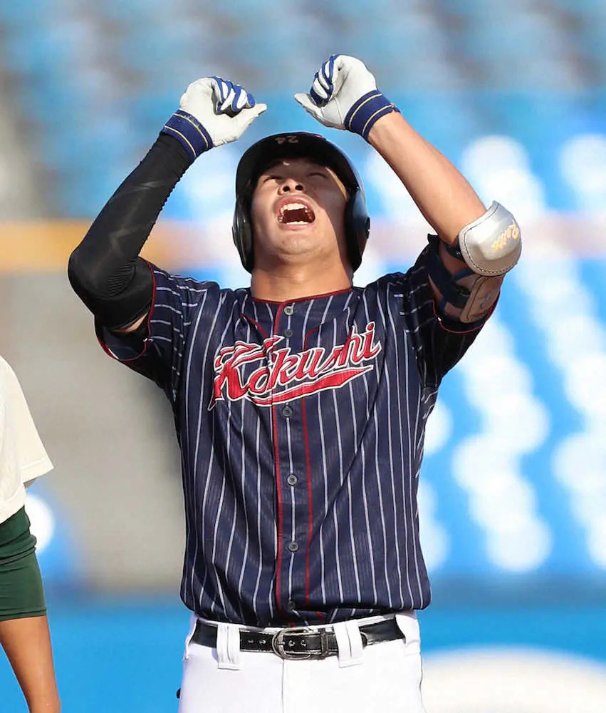 【画像・写真】ロッテドラ2の国士舘大・池田来　すがすがしく「やり切った」“有終”二塁打