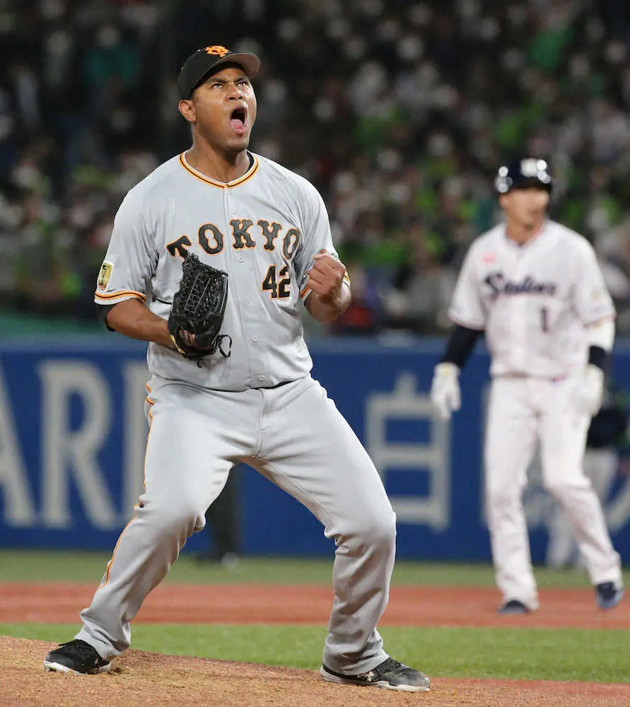 【画像・写真】巨人・メルセデス　6回1安打零封の快投、1―0の局面で降板