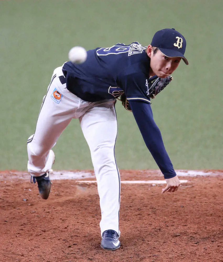 【画像・写真】オリ・山岡　右肘手術後の初実戦は2回2失点　日本Sへ「準備だけはしていきます」