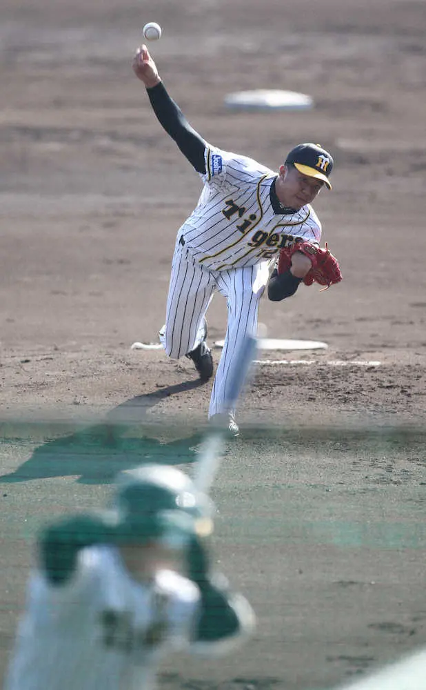 【画像・写真】阪神・才木　完全復活へ手応え　術後初のシート打撃に指揮官も好感触「真っすぐも力ある」
