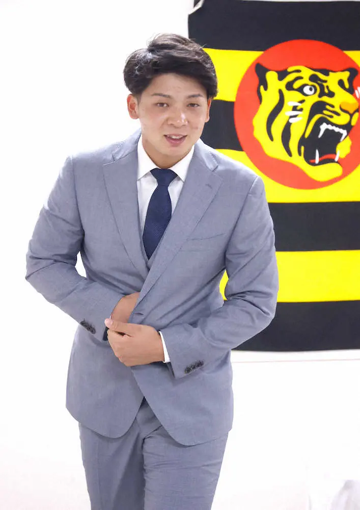 【画像・写真】阪神・井上　日本Sで好投の奥川から刺激「同期生が頑張っている姿を見ると、対戦したいなと」