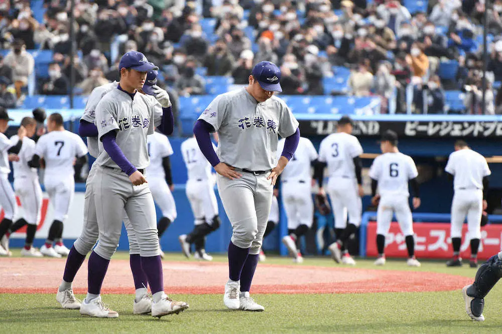 【画像・写真】花巻東　7点差追いつくも決勝進出ならず　佐々木麟太郎49号3ランも「まだまだ足りないことが多い」