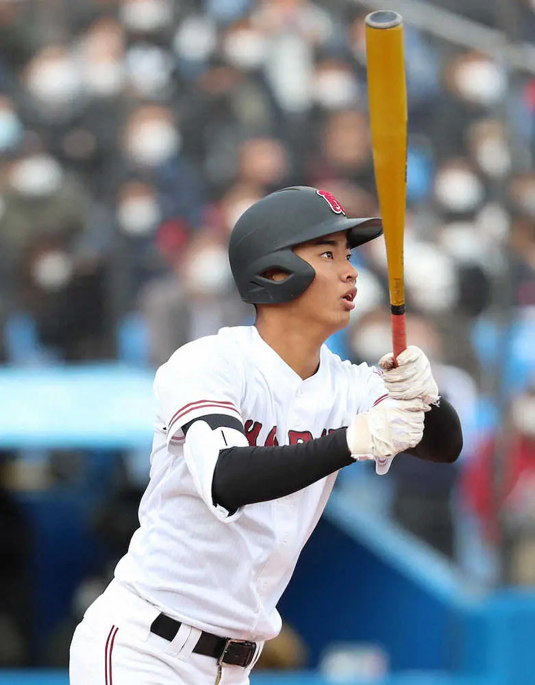【画像・写真】佐々木麟太郎に負けん！“広陵のボンズ”1年生4番・真鍋慧が3ランで勝利に貢献