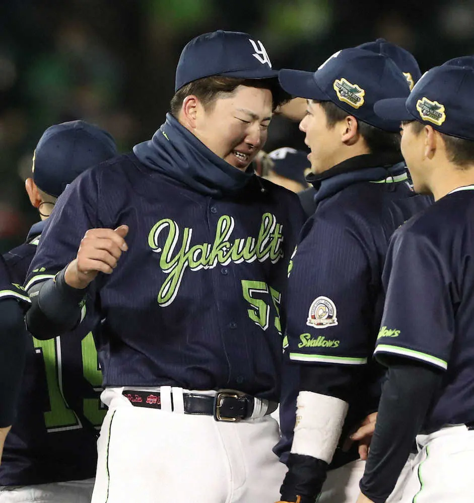 【画像・写真】「超うれしいっす」ヤクルト・村上が人生初のうれし涙　21歳主砲「プレッシャーから解放されて…」