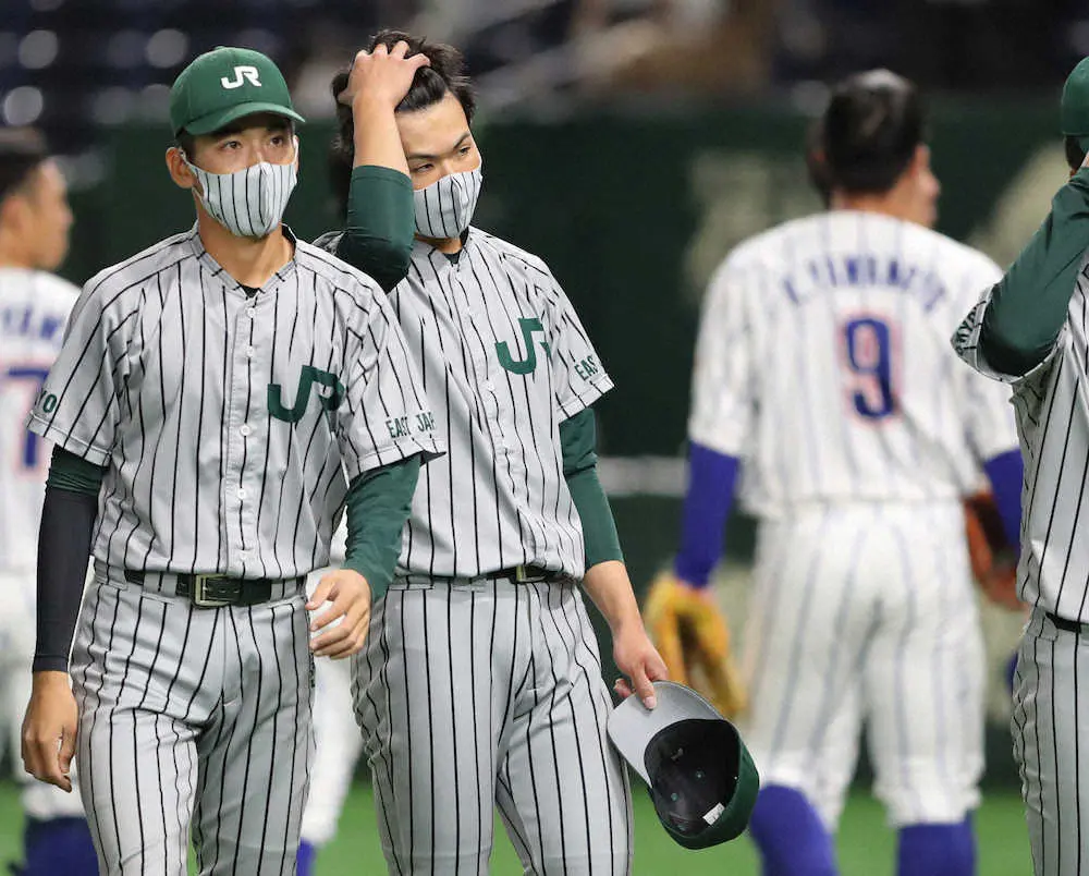 【画像・写真】巨人2位指名JR東日本・山田　8回途中3失点で敗戦も原監督評価「何でも放れるしカウントを取れそう」