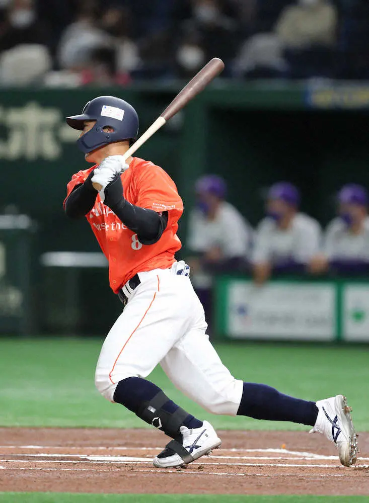 【画像・写真】阪神ドラ6豊田が都市対抗で一発　初球を反対方向へ