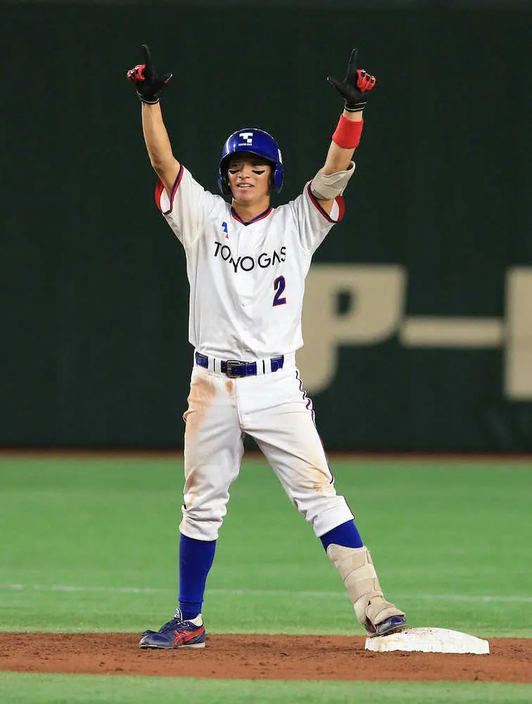 【画像・写真】東京ガスが初戦突破　9番・北本一樹が決勝打「食らいつくだけ」