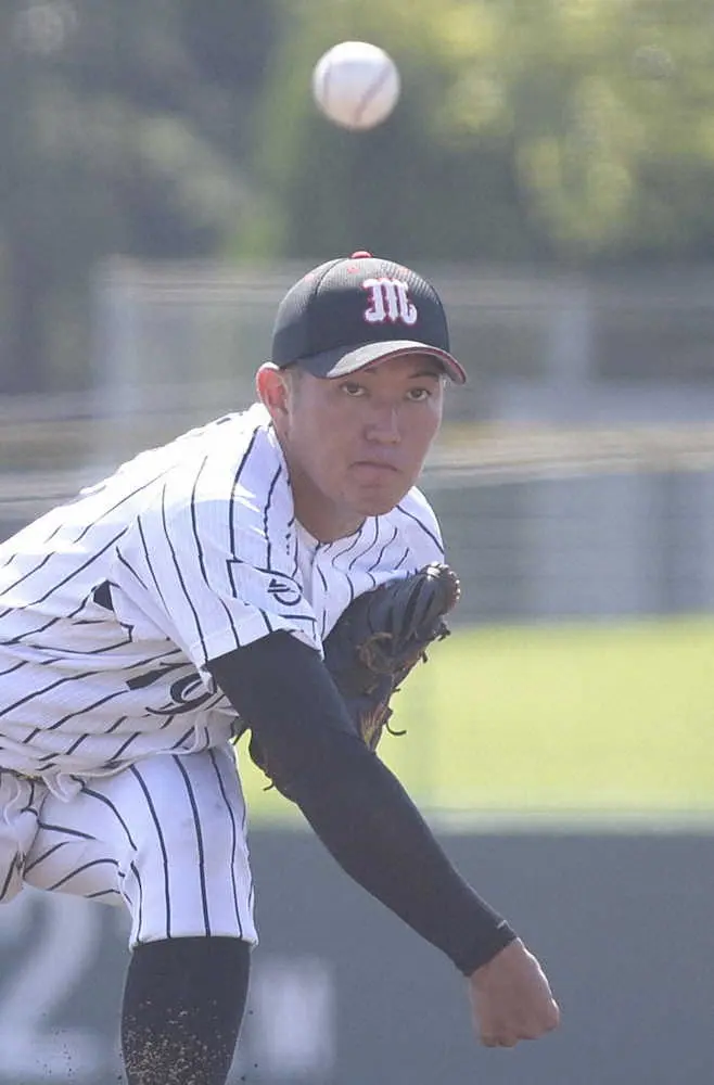 【画像・写真】ロッテのドラ3広畑が契約　決め球は「桑田さんのカーブ」