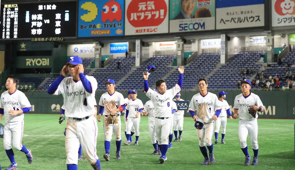【画像・写真】東京ガス、5年ぶり8強　5番・加藤雅樹が決勝打「一本出て良かった」
