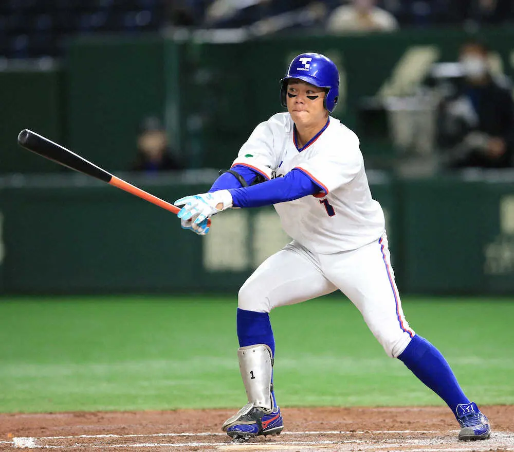 【画像・写真】東京ガスの攻撃的2番・楠研次郎が同点打　ムードメーカー竹村光司の「アタック指令」を実践