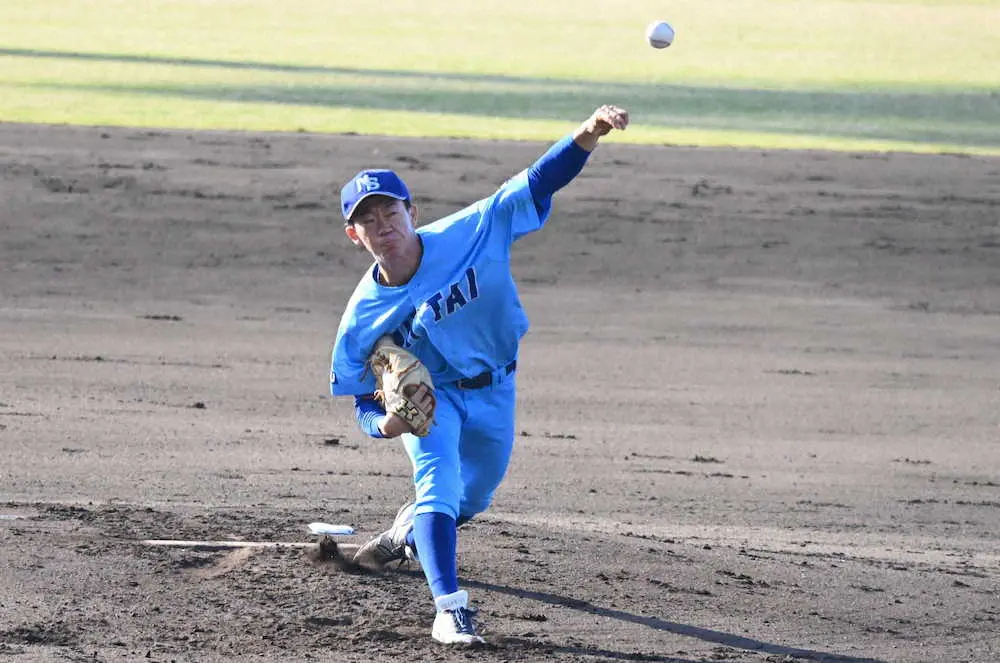 【画像・写真】日体大・矢沢　大学代表候補合宿で2回を完全投球、3K