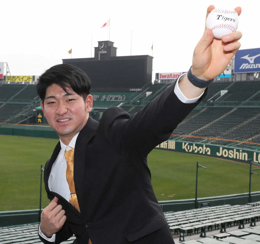 【画像・写真】阪神育成1位・伊藤稜　下克上ボディーでJFKに「なります！」、垂直跳び65センチ「素直にうれしい」