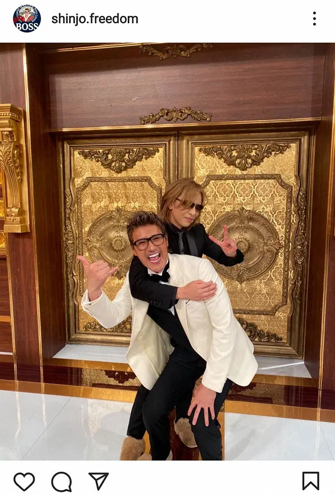 【画像・写真】新庄ビッグボス、YOSHIKIと最強コラボ！笑顔の2ショットに「オーラ爆発」「気が合うの分かる」の声