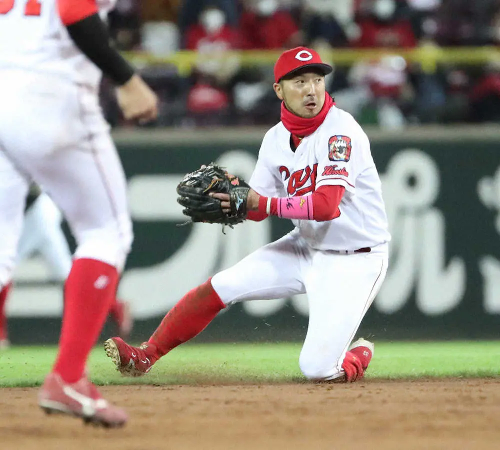 二塁手で歴代最多９度目の受賞を果たした広島・菊池涼