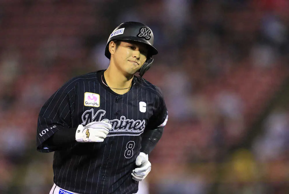 【画像・写真】ロッテ中村奨、4000万円増で1億1000万円でサイン　一般女性と昨年結婚も報告「落ち着いてできた」