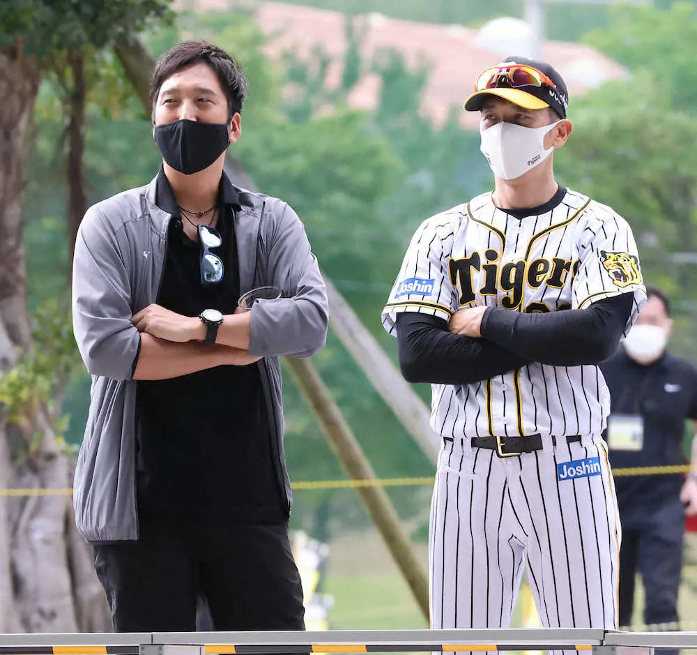 【画像・写真】阪神・矢野監督　ドラ1・森木に“球児イズム”注入して　来季も「SA」継続の藤川氏に期待