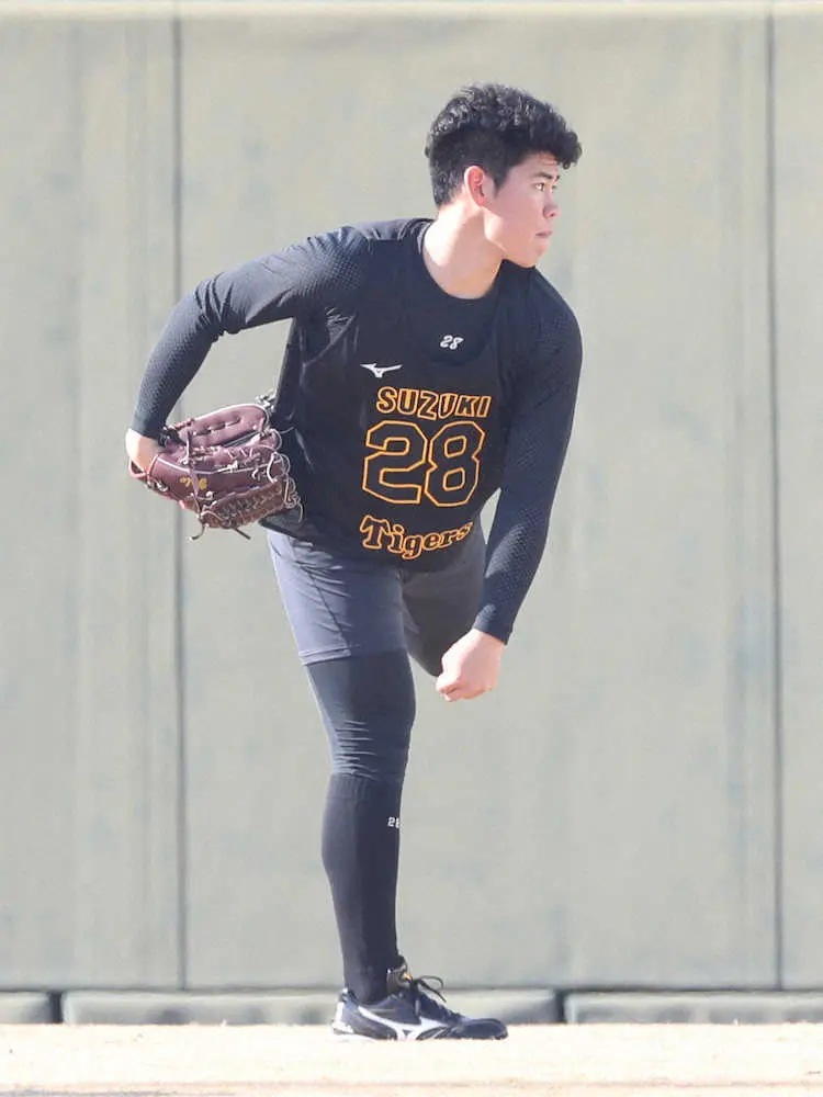 【画像・写真】阪神・鈴木「チャンス生かす」矢野監督のキャンプ1軍スタート示唆に気合　1年目は“巨大化”目指す