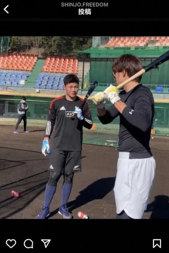 【画像・写真】日本ハム・新庄監督　清宮の減量に驚き!「かなり絞れてる」自主トレ師匠・ギータ以上の成績予言？