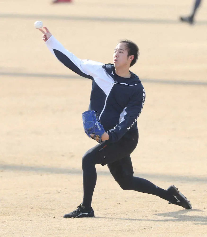 【画像・写真】阪神・青柳　寅年目標は「15勝」＆「開幕投手」！　有言実行へ虎視たんたん調整中