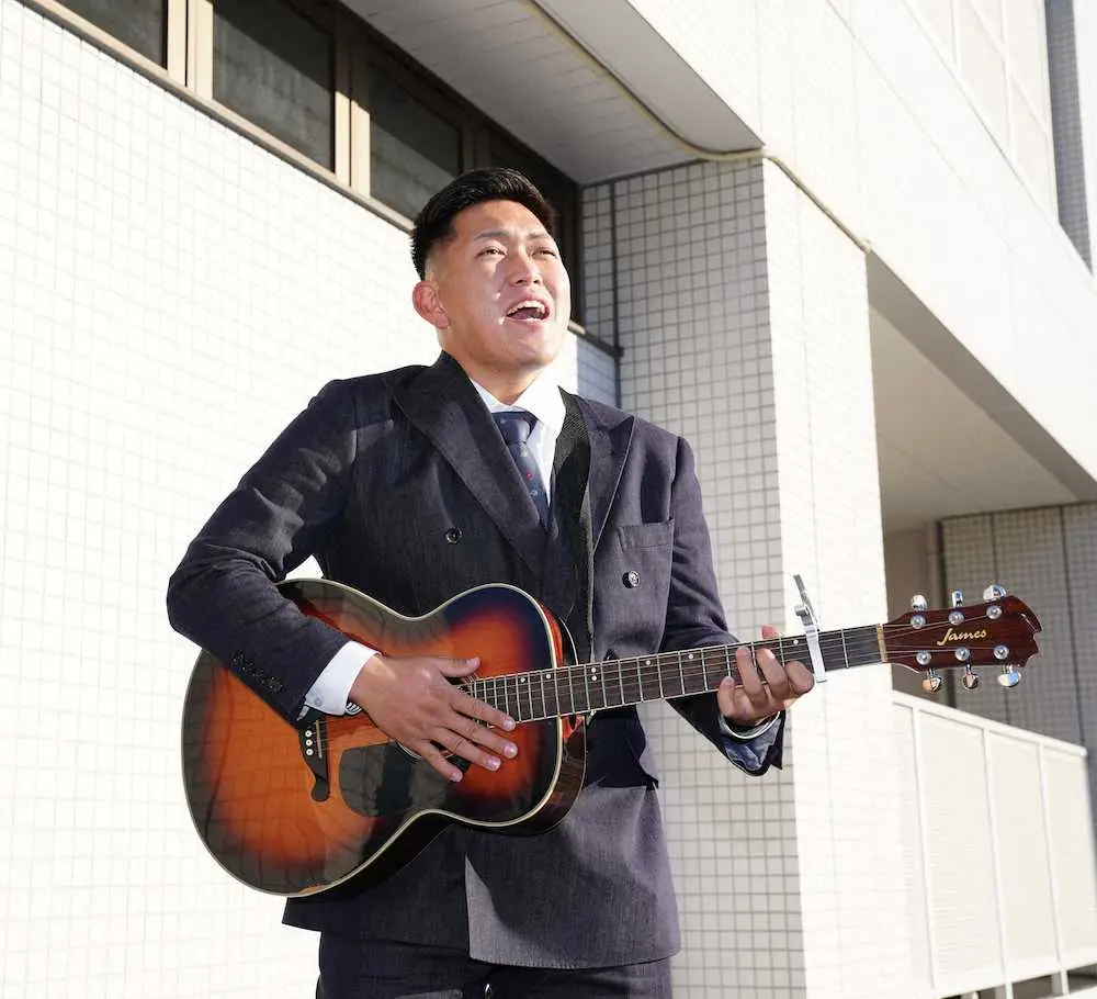 【画像・写真】ロッテ・ドラ3広畑が朗希に「あいみょん大作戦」敢行へ　弾き語りで交流して160キロ秘けつ聞き出す