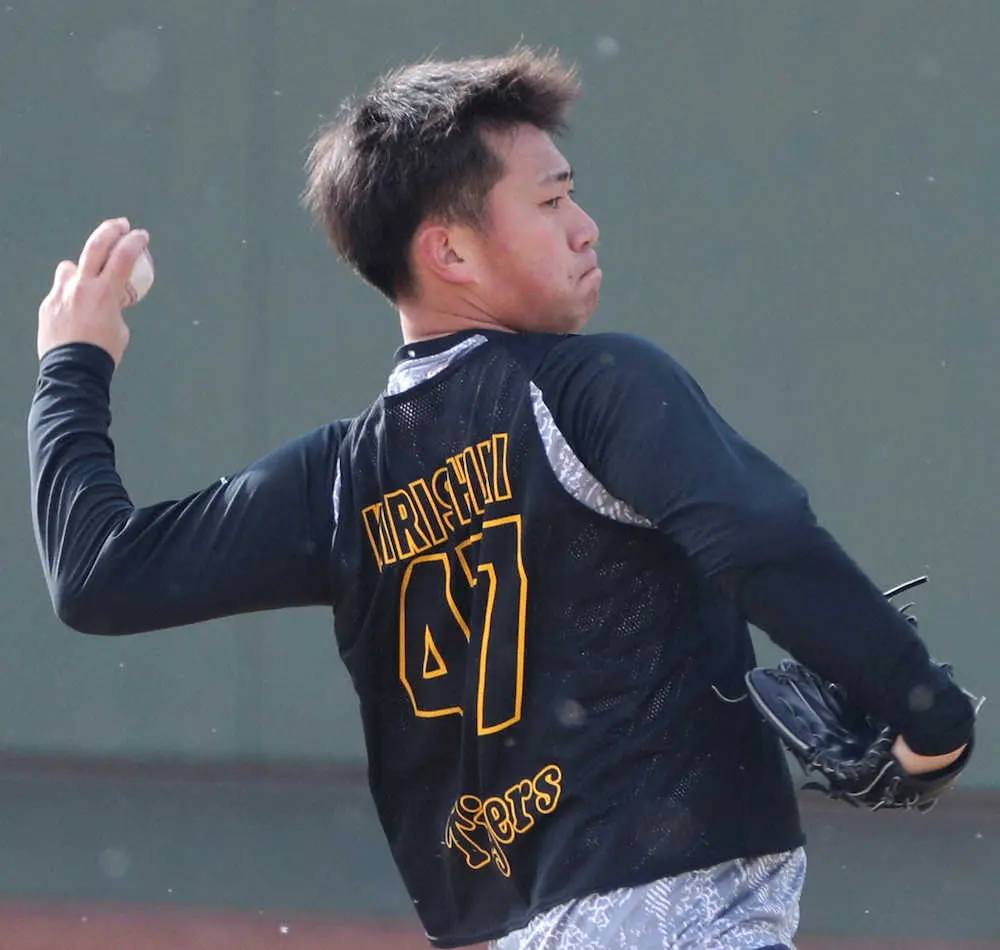 阪神ドラ3 桐敷 世界一左腕のブ軍 フリード動画研究 奪三振集見てモチベーション上げてます スポニチ Sponichi Annex 野球