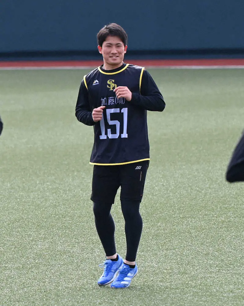 【画像・写真】ソフトB育成10位・加藤が声出しアピール　小久保2軍監督が元気の良さ評価「覚えてもらえて良かった」