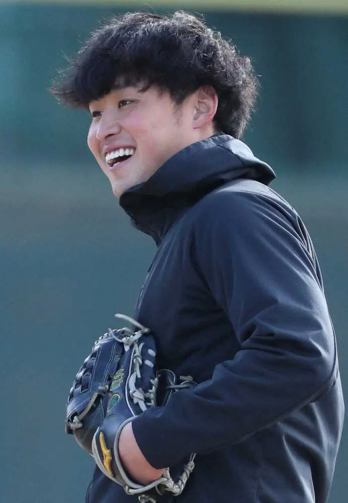 【画像・写真】2年目の阪神・佐藤蓮　秋山先輩見ていてください！中継ぎ争い参戦決意「今年は勝負だと思っている」