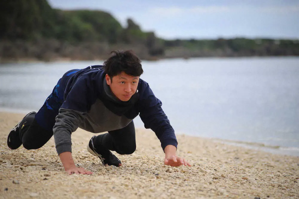 【画像・写真】沖永良部島滞在中の阪神・近本　津波の影響なく自主トレ継続を報告「ご心配おかけしました」