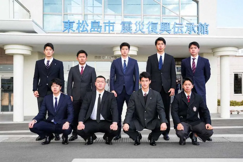 【画像・写真】楽天ドラ1吉野「勇気や元気を」今度は自分が届ける番　東日本大震災で被害の宮城県東松島市を訪問