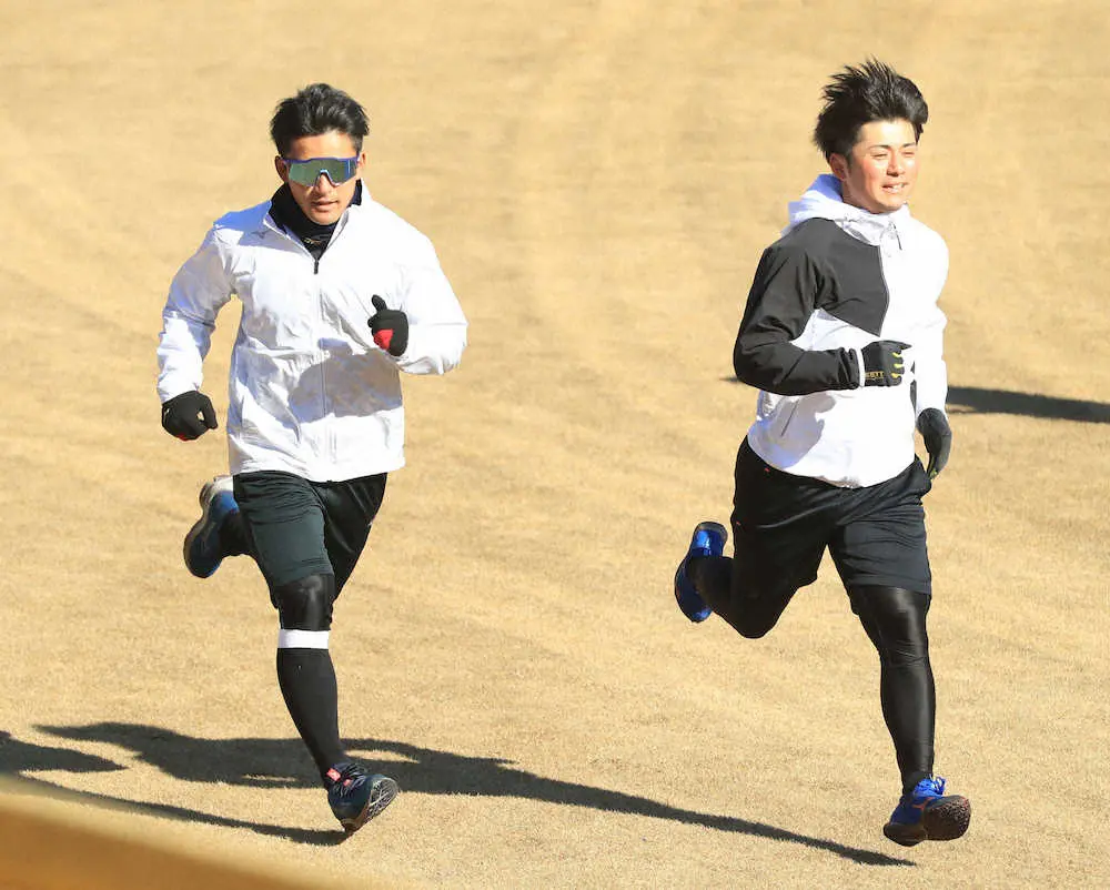 【画像・写真】日本ハムの即戦力新人コンビ・上川畑＆水野「開幕スタメンが目標」　大谷以来9年ぶりの偉業狙う