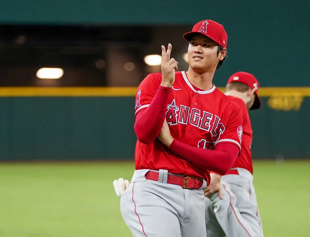 【画像・写真】エンゼルス・大谷　ゲームでもMLBの顔！人気ソフトのパッケージに抜てき！タイムズスクエアで発表