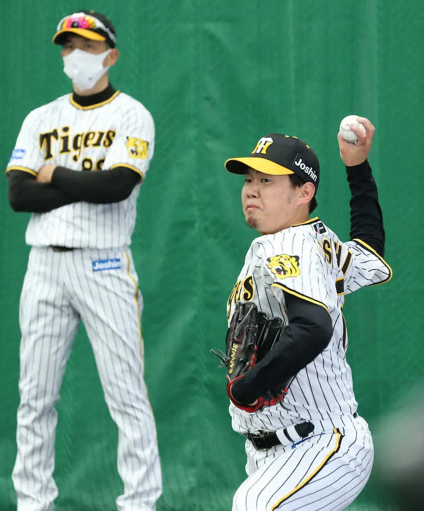 【画像・写真】「僕は矢野さんに引っ張られた」　阪神・西勇、ブルペン一番乗りで100球　結果で恩義に応える決意