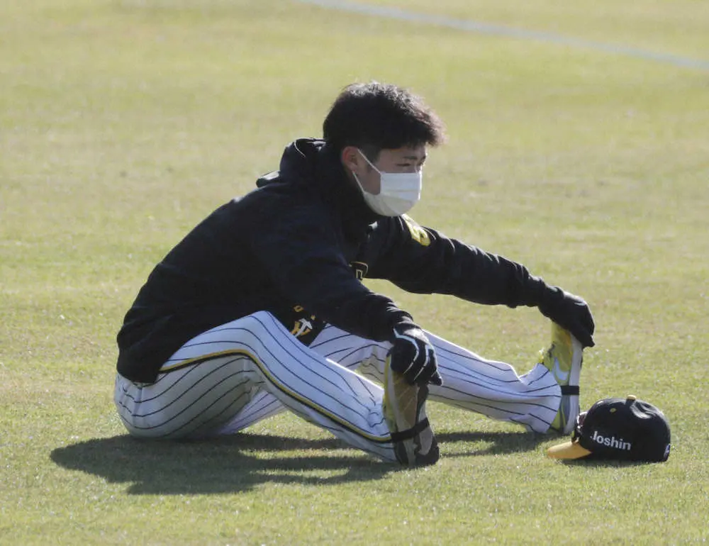 【画像・写真】阪神・中野　今春キャンプ実戦復帰は厳しく…　あくまで開幕視野に「今は慎重にやっています」