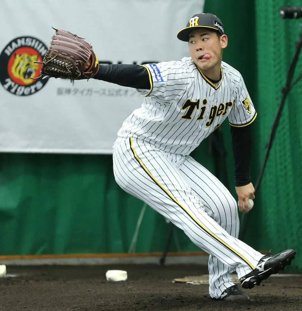 【画像・写真】阪神・鈴木　大物ぶり発揮、松坂氏からの熱視線にも「全然気づかなかった」