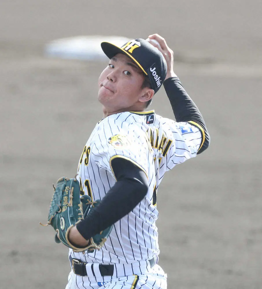 【画像・写真】阪神・村上　アピールならず2回1失点も今は“結果より内容”勝負球すべて直球