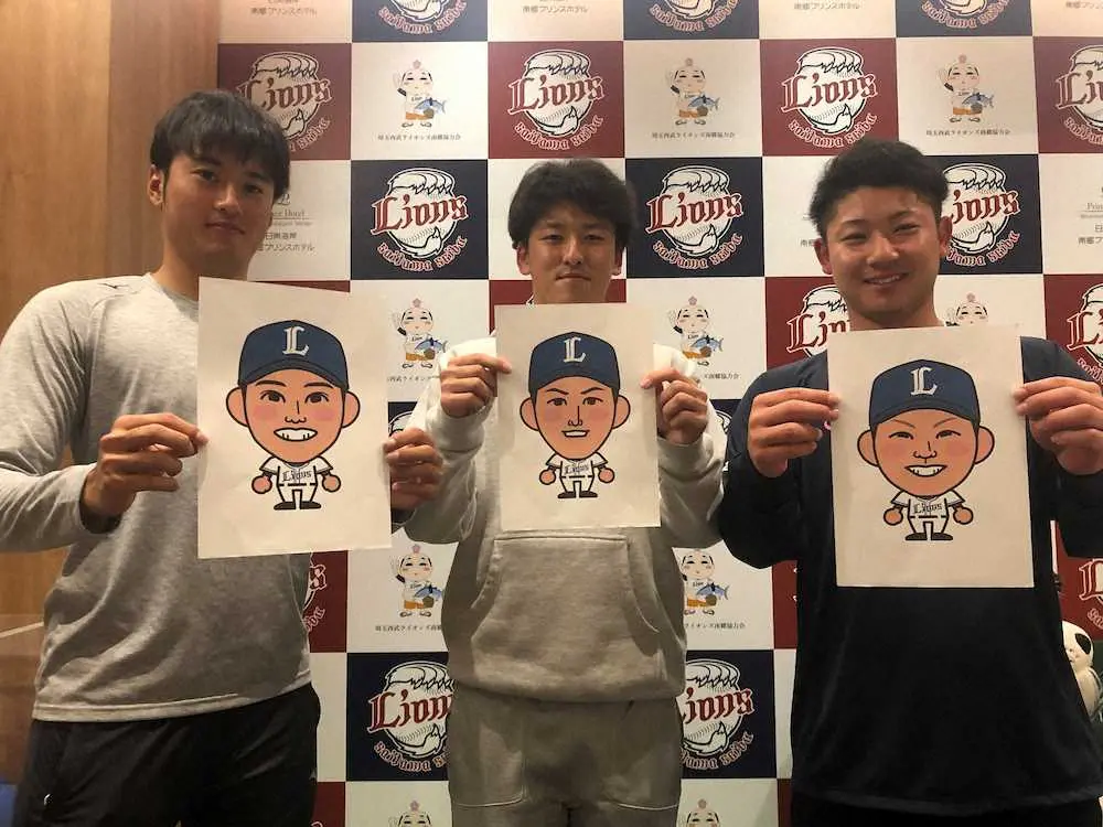 【画像・写真】西武全選手がイラストになって登場　4月8日～10日3連戦でビジョンに、モニターに