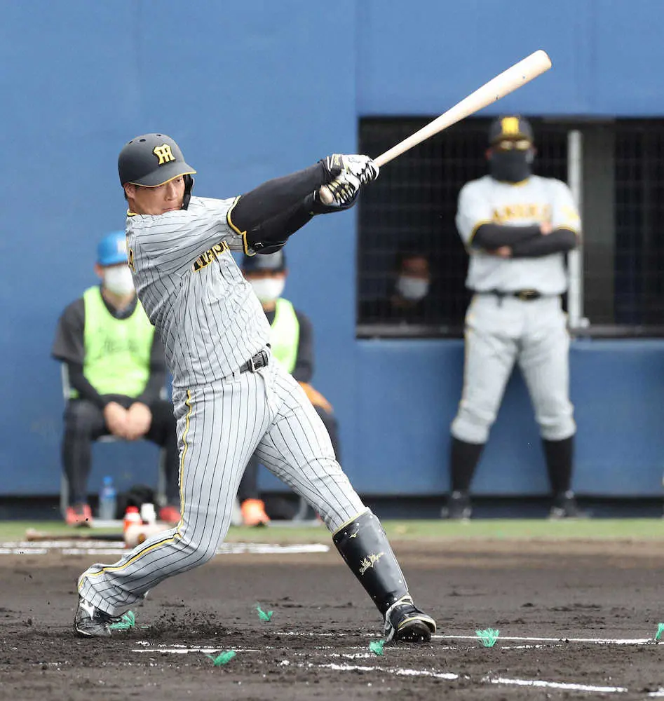 【画像・写真】正妻譲らん！阪神・梅野が貫録タイムリー　4番譲らん！大山は第1打席から連続安打