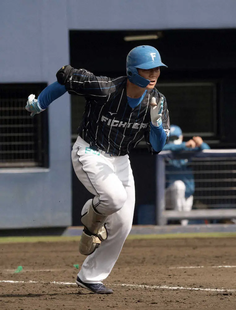 【画像・写真】日本ハム・清宮　ペッパー打法！軽くなった体で軽～く右前打　投ゴロ意識で気持ちも軽く「余裕を持って」