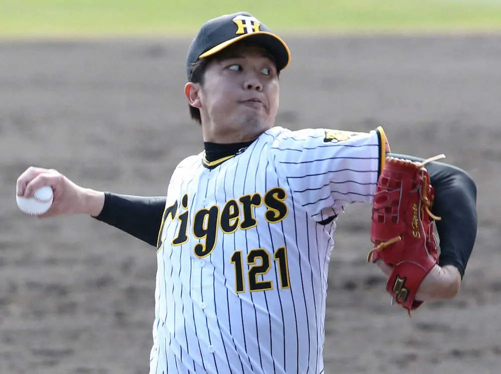 【画像・写真】阪神・才木、完全復活へ第一歩　2軍練習試合で1年半ぶり実戦　700人観衆の前で149キロを計測