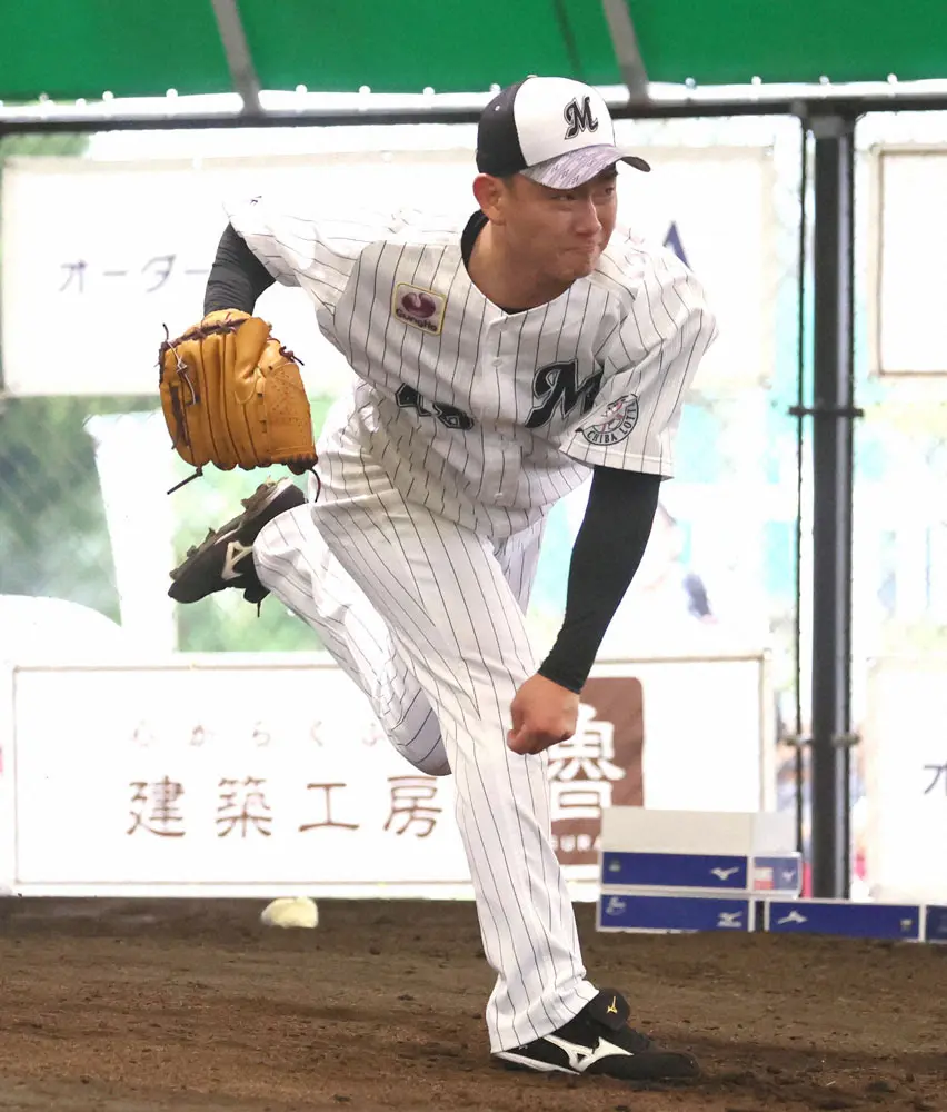 【画像・写真】ロッテ中村稔弥、コロナから復帰しキャンプ再合流