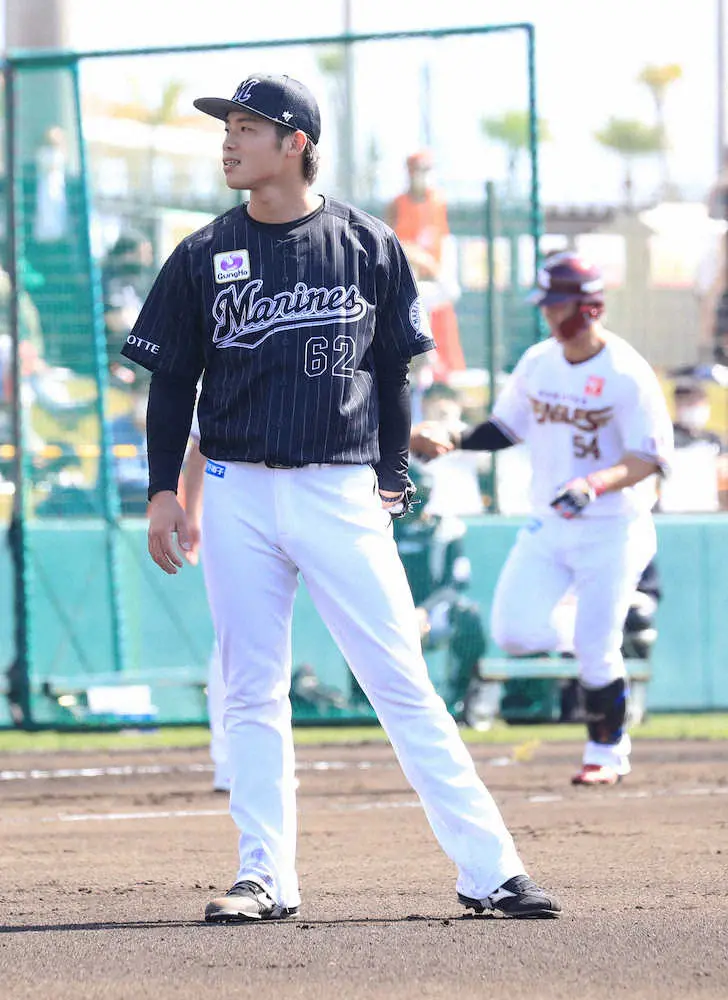 【画像・写真】育成から支配下登録されたロッテ森　今季初実戦は2回2失点「次に生かしたい」