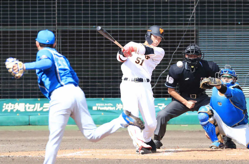 【画像・写真】巨人・八百板&松原、ともにマルチでレギュラー最“右翼”アピール!