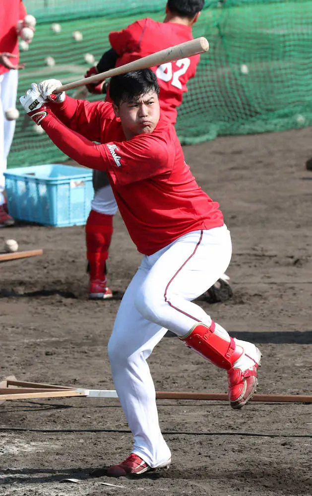 【画像・写真】広島　DeNA戦スタメン発表　今春最初の対外試合 4番に末包昇大