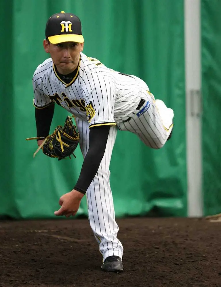 【画像・写真】阪神　リリーフの柱・岩崎が「順調」調整　初ブルペンでフォームを確認