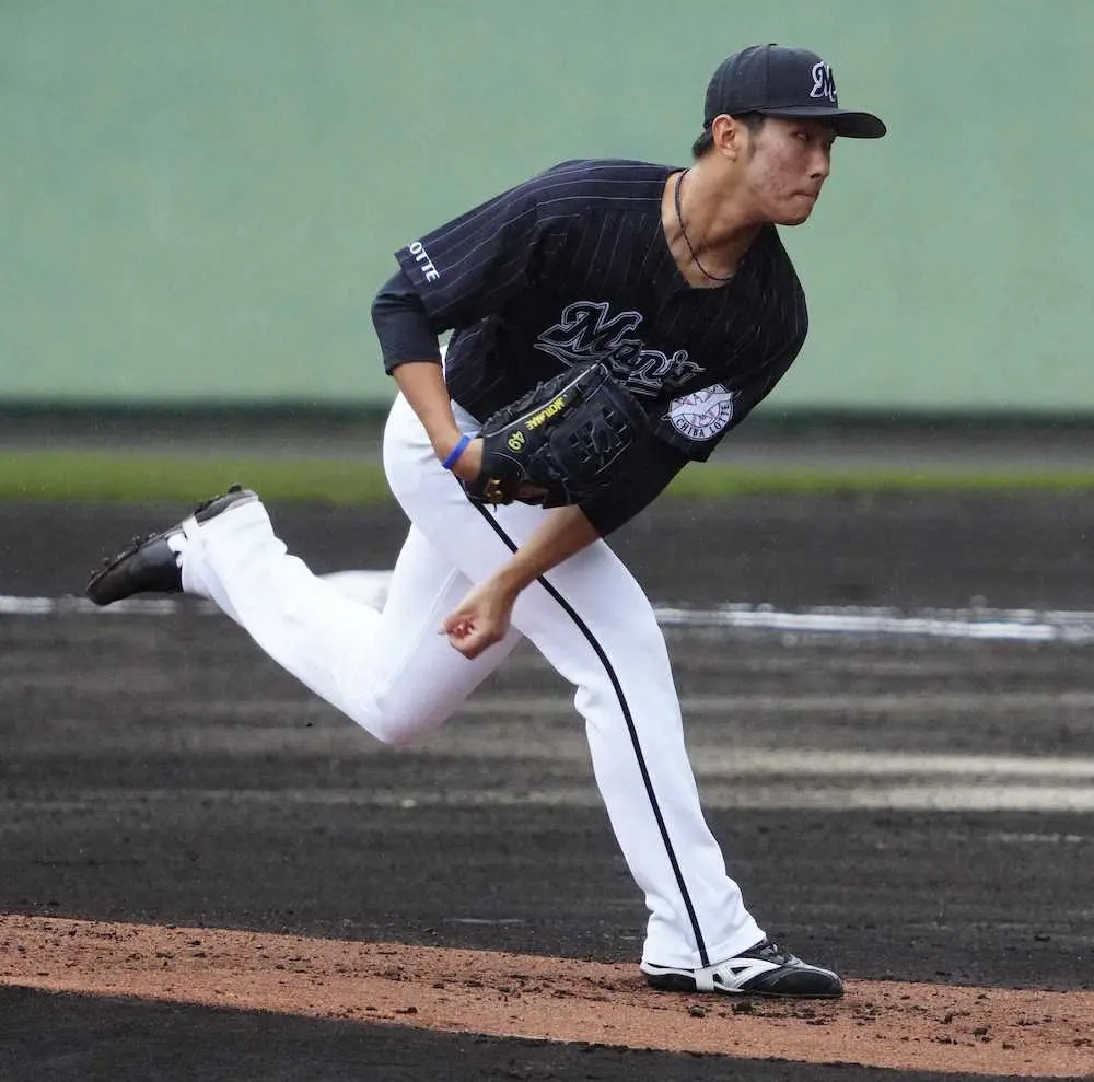 【画像・写真】ロッテ本前、巨人戦先発で2回無失点「課題の直球の強さを出せた」