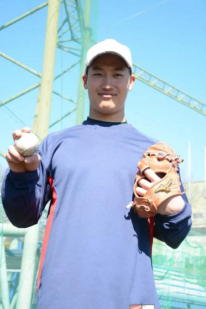 東都大学野球リーグ1部昇格とプロ入りを目標に掲げた専大・菊地
