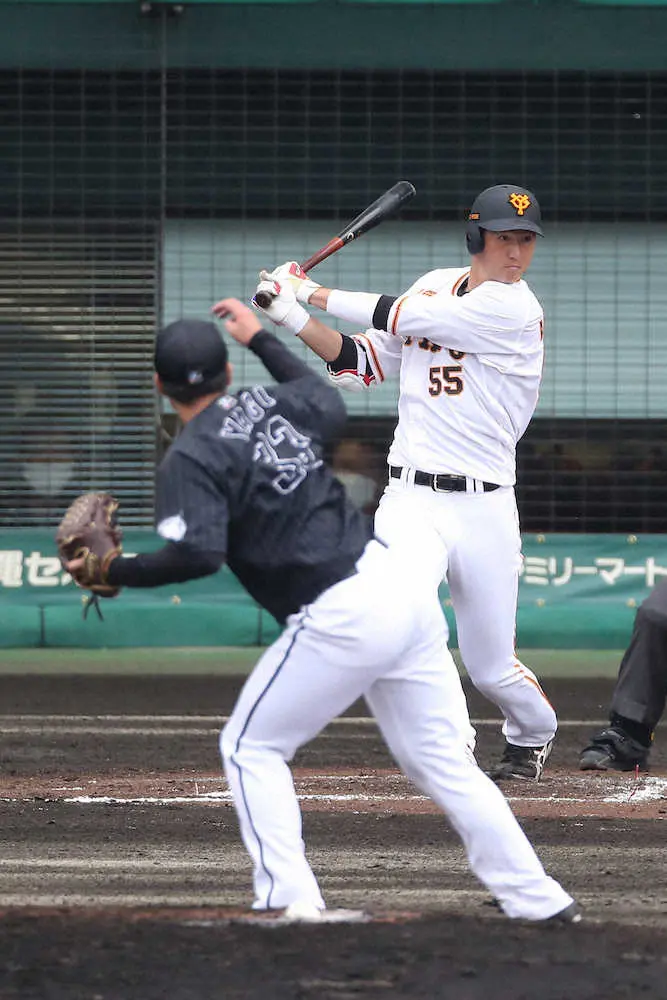 【画像・写真】巨人・秋広　原監督からの助言受け4安打！「凄いいい感じ」